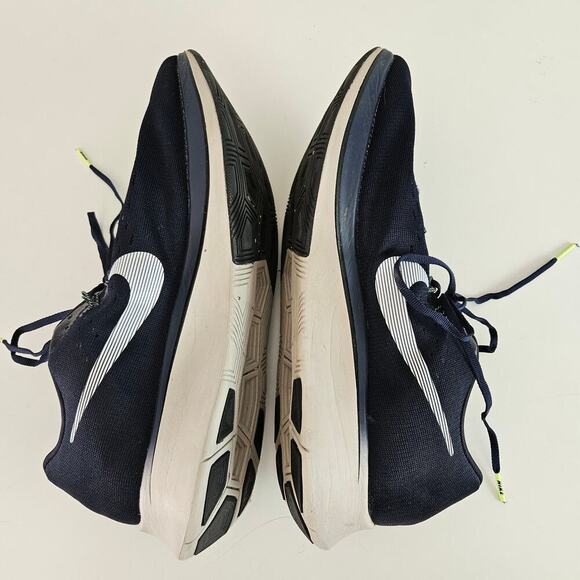 Nike Zoom Fly Running Shoe Sneaker‎ Men's 11.5 Obsidian Blue Navy Lime Racing - Picture 5 of 10